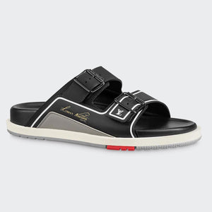 Men Sandal - Trainer Mule Black Gray