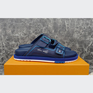 Men Sandal - Trainer Mule Blue