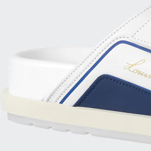 Men Sandal - Trainer Mule White Blue