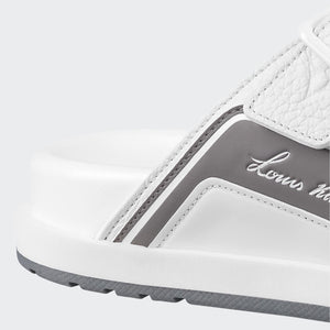 Men Sandal - Trainer Mule White Gray