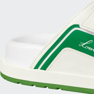 Men Sandal - Trainer Mule White Green