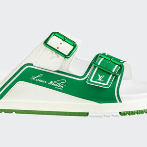 Men Sandal - Trainer Mule White Green