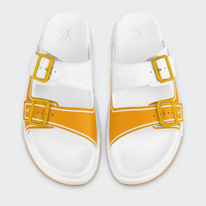 Men Sandal - Trainer Mule White Yellow