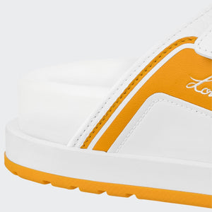 Men Sandal - Trainer Mule White Yellow