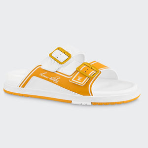 Men Sandal - Trainer Mule White Yellow