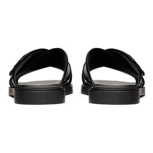 Men Sandal Valentino Garavani VLogo Signature leather Black