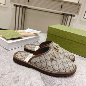 Men Slipper - Classic Brown Gucci