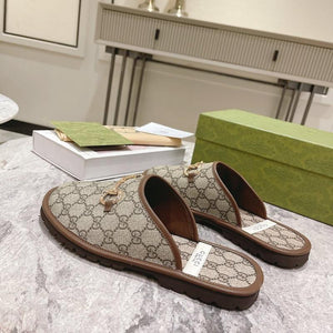 Men Slipper - Classic Brown Gucci