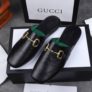 Men Slipper - Pericle Leather Horsebit Green