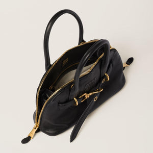 MiuMiu Small Aventure nappa Black leather