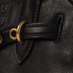 MiuMiu Small Aventure nappa Black leather