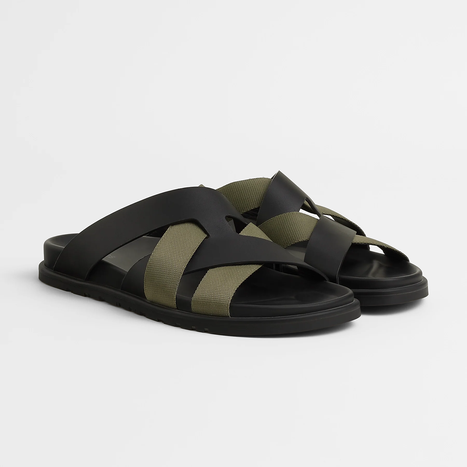 Kazimir Sandal Noir / Vert toundra