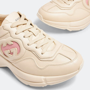 Rhyton Sneakers White and Pink