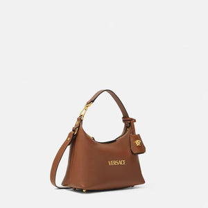 Versace Tag Hobo Brown