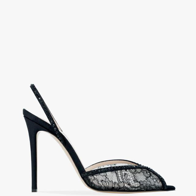 Women High Heels ANDREA WAZEN KATY SLING LACE 105