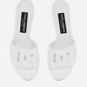 Women Sandal Dolce & Gabbana Calfskin mules White