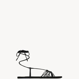 Women Sandal SAINT LAURENT Babylone Black leather