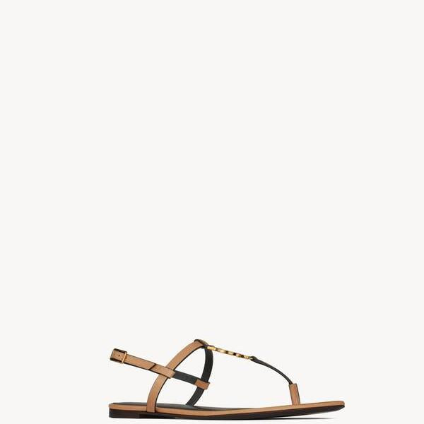 Women Sandal SAINT LAURENT Cassandra in Vegetable-Tanned