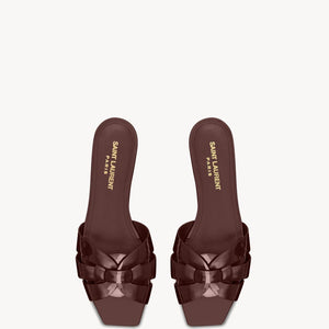 Women Sandal SAINT LAURENT Tribute Mules in Patent Leather