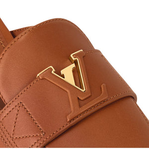 Women Sandal from LV Capri Open Back Loafer Brown