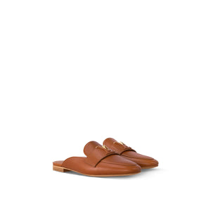 Women Sandal from LV Capri Open Back Loafer Brown