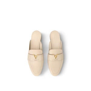 Women Sandal from LV Capri Open Back Loafer Creme