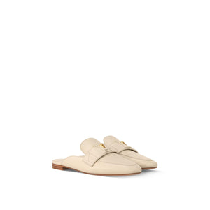 Women Sandal from LV Capri Open Back Loafer Creme