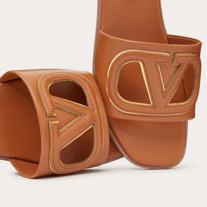 Women Sandal from Valentino Garavani VLogo cut-out Almond
