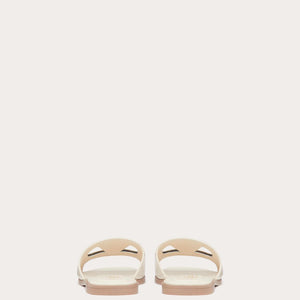 Women Sandal from Valentino Garavani VLogo cut-out IVORY