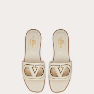 Women Sandal from Valentino Garavani VLogo cut-out IVORY