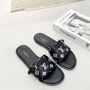 Women Slipper - LV LOCK IT Black