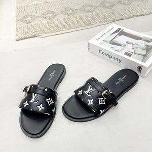 Women Slipper - LV LOCK IT Black