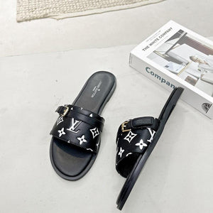 Women Slipper - LV LOCK IT Black