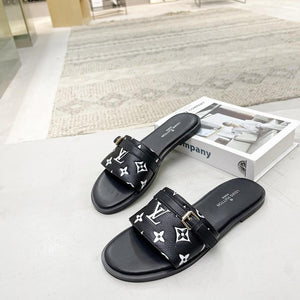 Women Slipper - LV LOCK IT Black