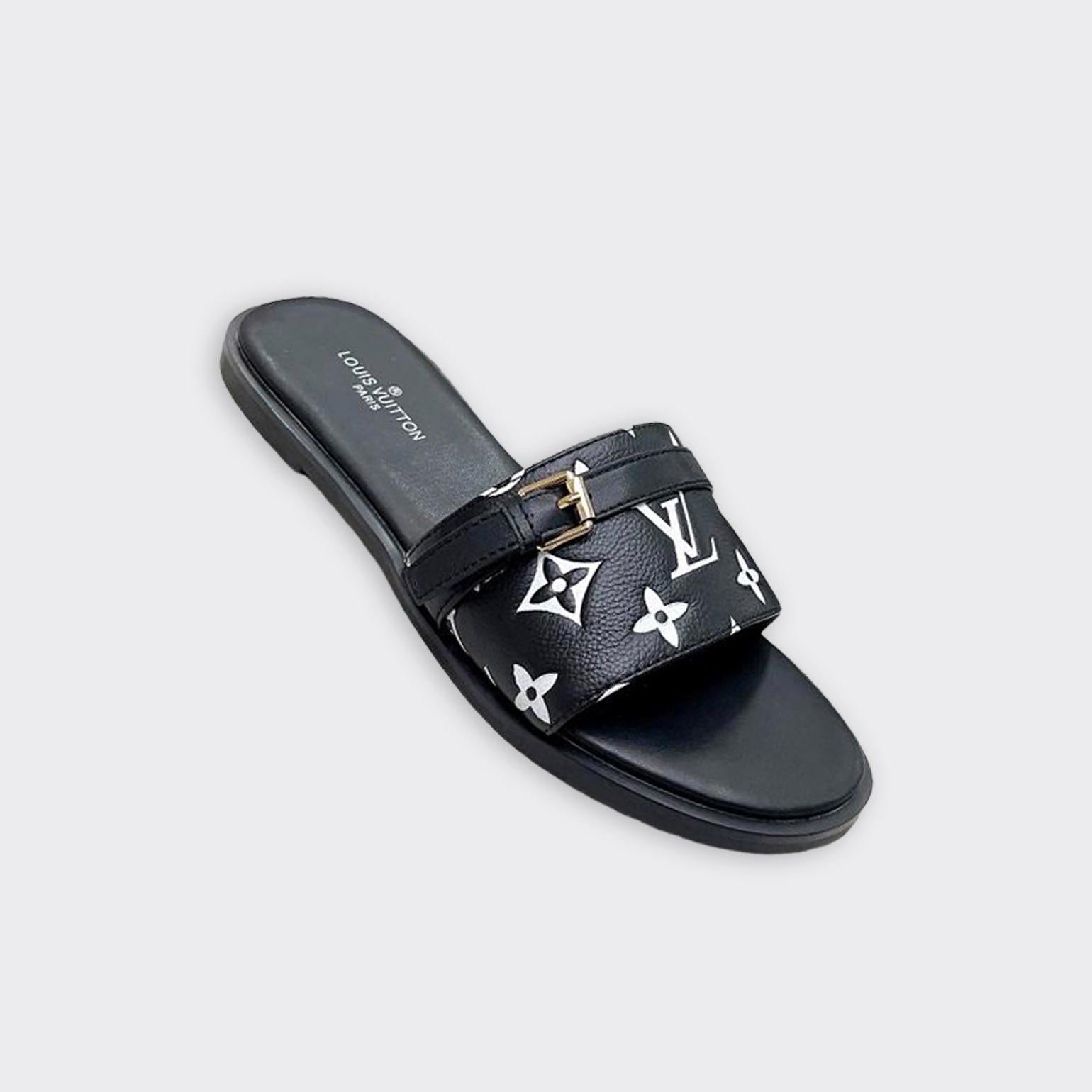 Women Slipper - LV LOCK IT Black