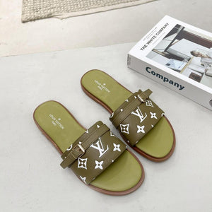 Women Slipper - LV LOCK IT Kaki