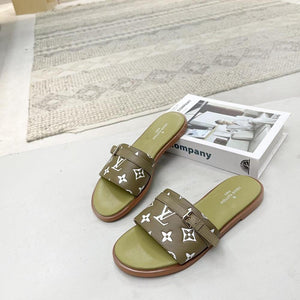 Women Slipper - LV LOCK IT Kaki