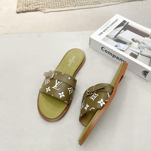 Women Slipper - LV LOCK IT Kaki