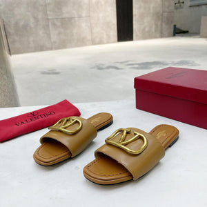 Women Slipper - Valentino Gold