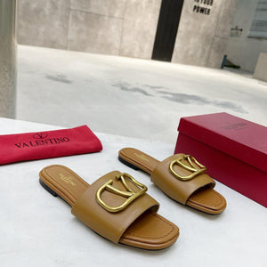 Women Slipper - Valentino Gold