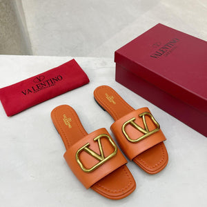 Women Slipper - Valentino Orange