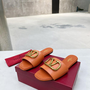 Women Slipper - Valentino Orange