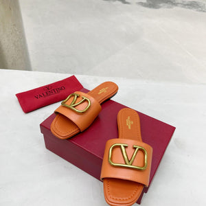 Women Slipper - Valentino Orange