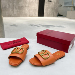 Women Slipper - Valentino Orange