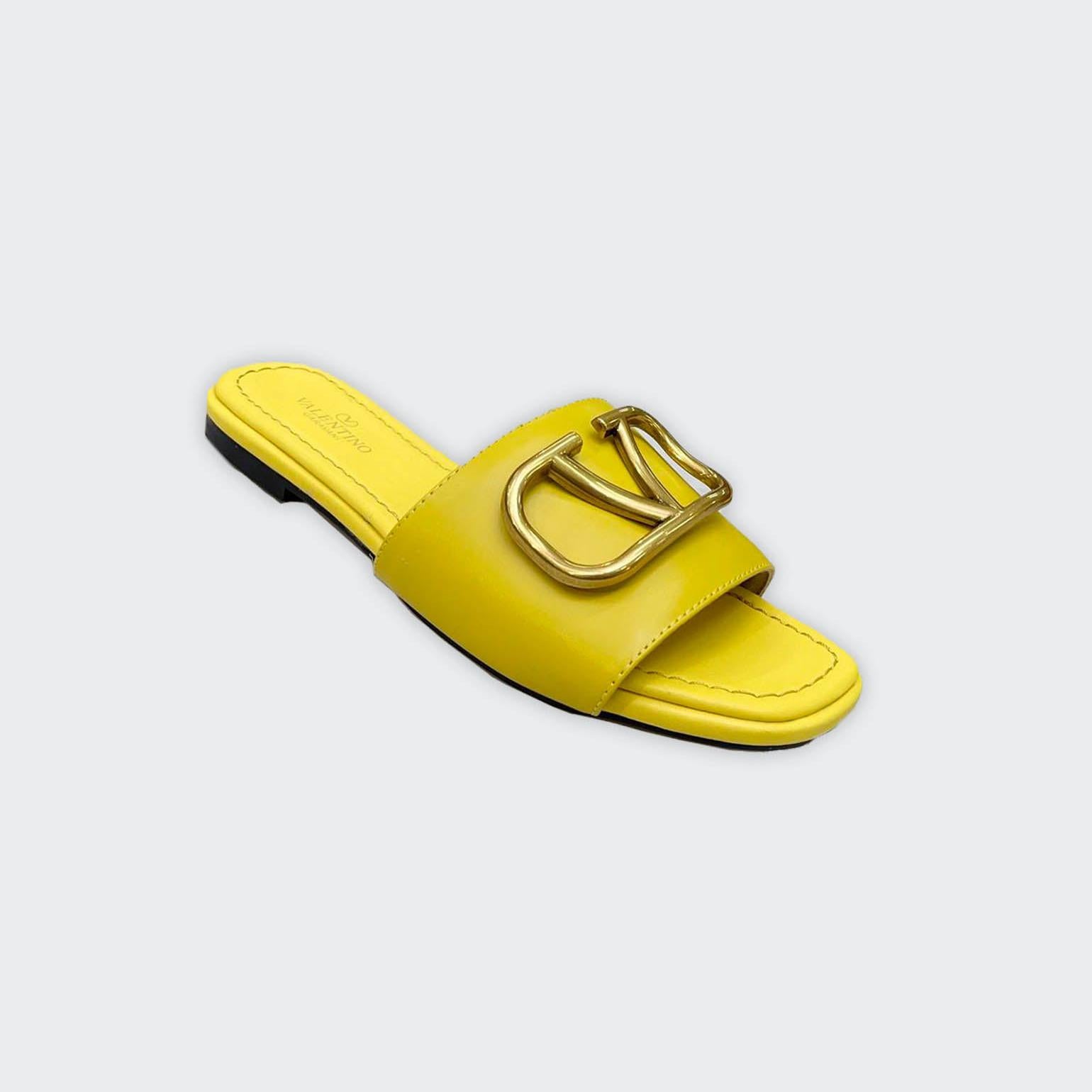Women Slipper - Valentino Yellow