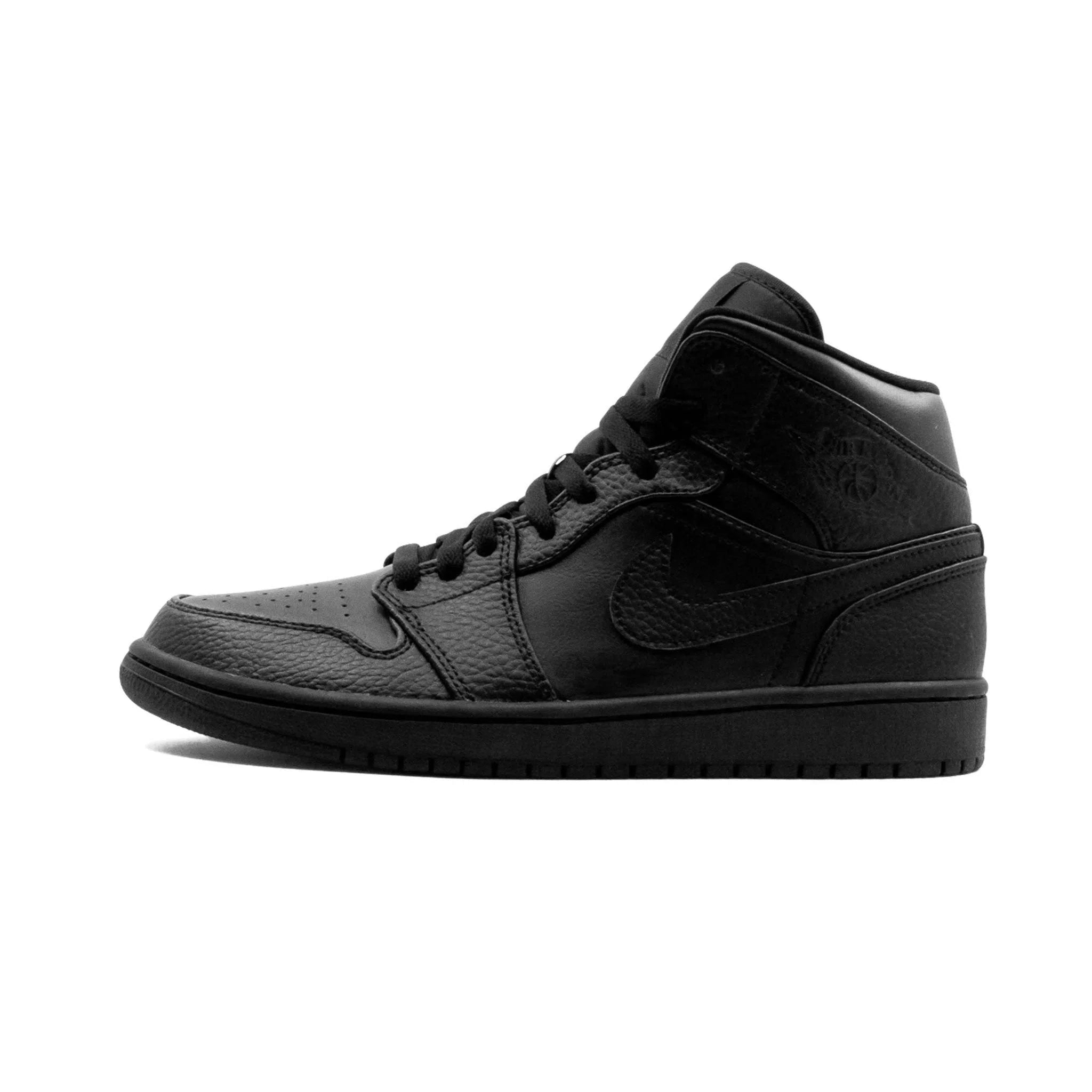 AIR JORDAN 1 MID - Triple Black-SHOZLY