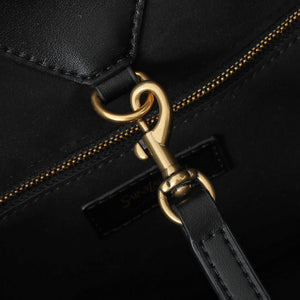 Saint Laurent Black Leather-SHOZLY