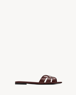 Women Sandal SAINT LAURENT Tribute Mules in Patent Leather-SHOZLY