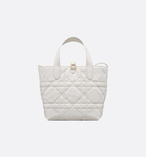 Medium Dior Toujours Vertical White-SHOZLY