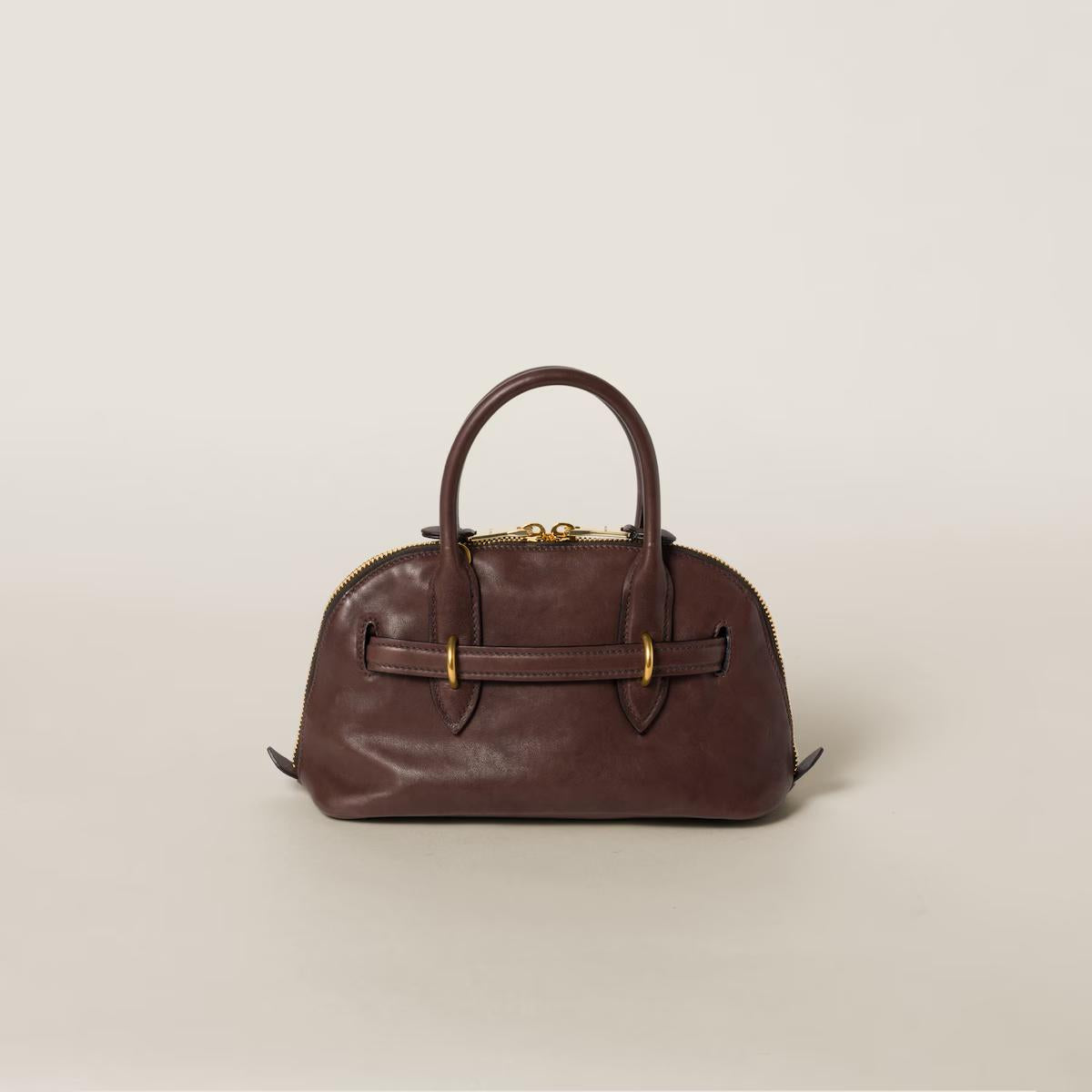 MiuMiu Small Aventure nappa Briarwood leather-SHOZLY